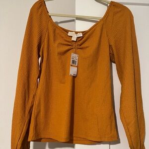 Michael Kors Mustard Blouse